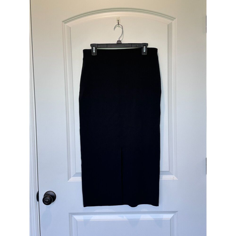 COS Straight Midi Skirt Black Size Small